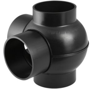 PE RAČVA KUGLASTA DVOSTRUKA UGAONA 90-90 FI 160-110/110 Geberit 369.335.16.1