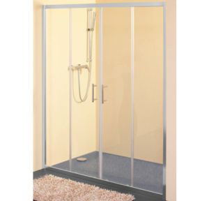 VRATA ZA TUŠ KABINU 4D 1400 H1900 SQ LINE BELA/PROV Kolpa San 511730