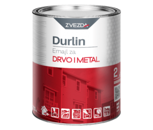 Durlin emajl beli RAL 9010 5 l