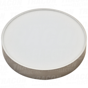 LED svet. na zid sa plasticnom  burom i srebrnim obodom 8W