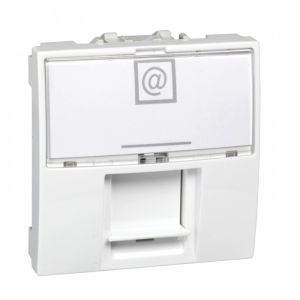 RJ45 KAT6 OKLOPLJENA 2MOD UNIC A BELA
