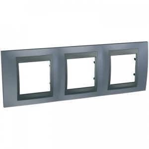 DEKORATIVNI RAM METAL SIVA/GRA FIT. TROST