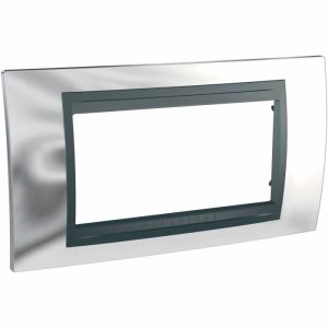 DEKORATIVNI RAM HROM/GRAFIT. 4 MODULA. I