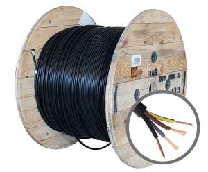 Bezhalogeni energetski kabl N2XHJ 4x1.5 crni