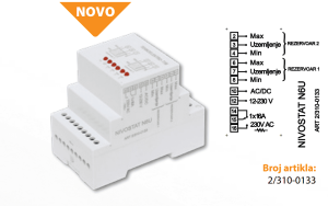 Nivostat N6U 12-250V 1x16A DIN