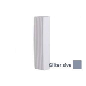 INTERIO Gliter siva slepi modu l rebrasti 1/2M