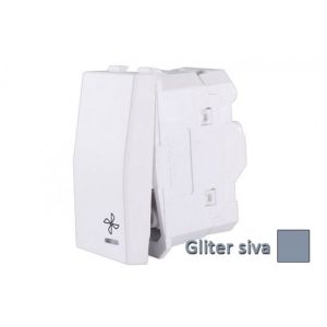 INTERIO Gliter sivasklop.jedno p.ventil. 10A 1M ind