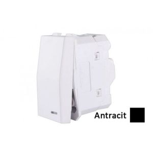 INTERIO Antracit sklop.naizm. 10A 1M lokatorom