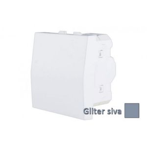 INTERIO Gliter siva sklopka uk rsna 10A 2M