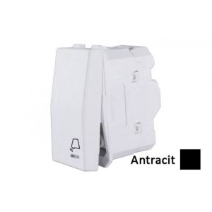 INTERIO Antracit taster sklop. zvono 10A1M lokat.