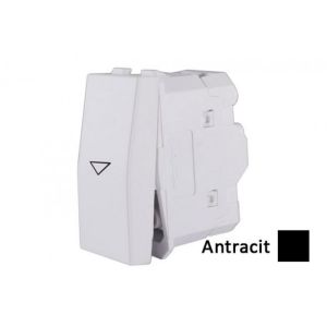 INTERIO Antracit taster sklop. zvono rolet. 10A1M