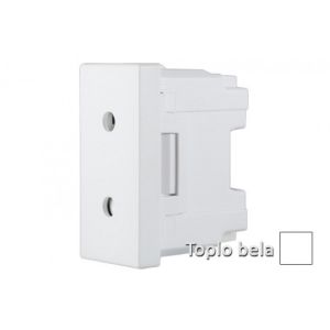 INTERIO Toplo bela prikljucnic a EURO KS 2P 10A 1M