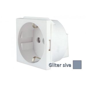 INTERIO Gliter siva priklj. SU KO KS 2P E 16A2M