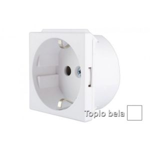 INTERIO Topla bela prikljucnic a SUKO 2P E 16A 2M