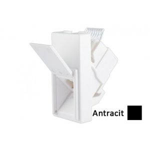 INTERIO Antracit priklj. telef . kosa RJ11 6/4