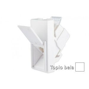 INTERIO Toplo bela priklj. tel ef. kosa RJ12 6/6