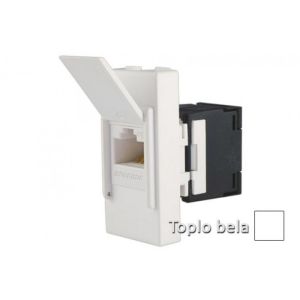 INTERIO Toplo bela priklj. RJ4 5 ravna CAT5e UTP 1M