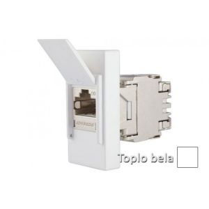 INTERIO Toplo bela priklj. RJ4 5 ravna CAT5e STP 1M