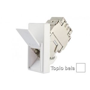 INTERIO Toplo bela priklj. RJ4 5 kosa CAT5e STP 1M