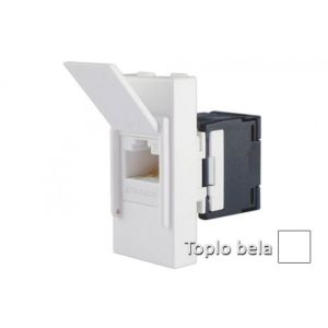 INTERIO Toplo bela priklj. RJ4 5 ravna CAT6 UTP 1M