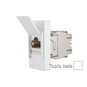 INTERIO Toplo bela priklj. RJ4 5 ravna CAT6 STP 1M