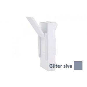 INTERIO Gliter siva adapter ke ystone ravni 1M