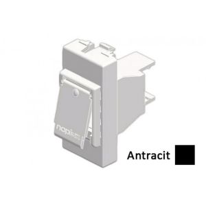 INTERIO Antracit adapter ELINE EC7 LK ravni 1M