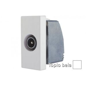 INTERIO Toplobela priklj. koak s TV-RD-SAT zavrs.1M