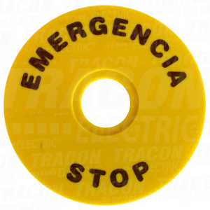 Ploca prinudnog zaustavljanja EMERGENCY STOPd=90mm h=2mm
