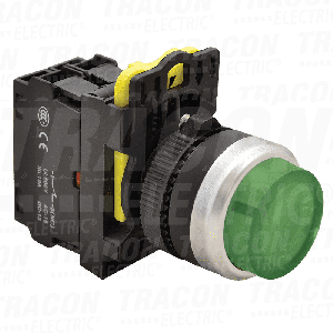 Svetleći istaknuti taster zeleni 1NO 5A 230V IP65 LED
