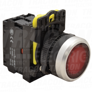 Svetleca sklopka crveni1×NC. 5 A/230V AC-15. IP65. LED 230V A