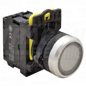 Svetleca sklopka beli1×NO. 5A/ 230V AC-15. IP65. LED 230V AC/