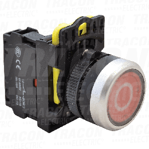 Taster crveni sa belom oznakom 1NC 5A 230V IP65