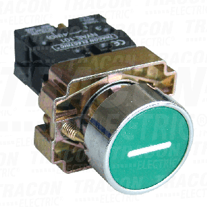 Taster sa oznakom za metalnu ploču zeleni beli 1NO 3A 24V
