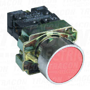 Jednostavni taster crveni 1NC 3A na metalnoj ploči