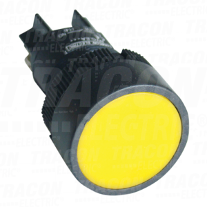 Plast. taster zuta1×NO. 0.4A/4 00V AC. IP42. d=22mm