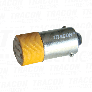 Signalna LED sijalica žuta 24V AC DC Ba9s