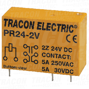 Print relej 24VDC 2CO 5A 230VAC 30VDC