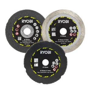 Set diskova za sečenje različitih materijala za RCT18C-0 (3 kom) Ryobi RAKCOT03