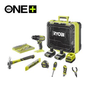 Set alata u koferu (aku. bušilica plus ručni alat i pribor) Ryobi RDD18-2C20TAH