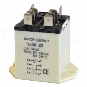 Relej velika snaga24V DC / 2×C O 30A. 230V AC / 28V DC