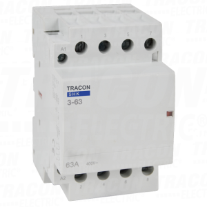 Inst. kontaktor230V AC. 50Hz. 3 Mod. 3×NO. AC1/AC7a. 63A