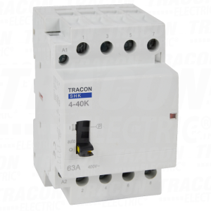 Inst. kontaktor230V AC. 50Hz. 3 Mod. 4×NO. AC1/AC7a. 40K