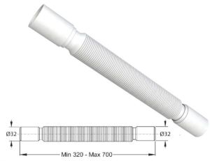 SIFON NASTAVAK Ø40 &#8211; ALCA PLAST A72