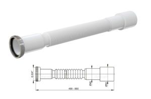 PODSIFON 6/4 &#8211; Ø40/50 SA METALNIM HOLENDEROM &#8211; ALCA PLAST A78