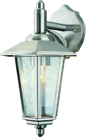 Fenjer zidna lampa BERN B 1xE27 inox IP44