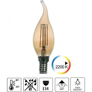 LED filament sijalica DECOR 4W E14 2200K sveca