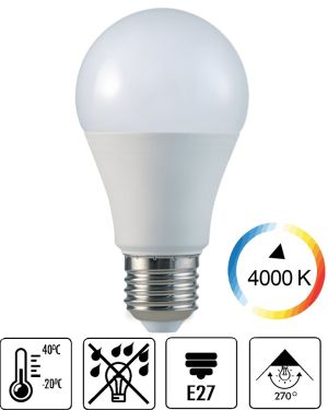 LED sijalica 8W 4000K E27 A60