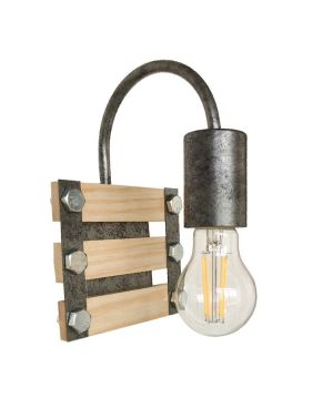 Simona zidna lampa 1xE27 metal drvo
