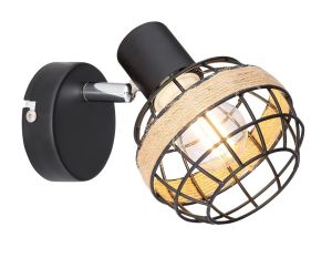 Zidna lampa CHARLOTTE1 1xE14 230V crna